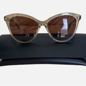 SAINT LAURENT Womens SL 456 Classic Round Sunglasses SL456 W/Black Carrying Case